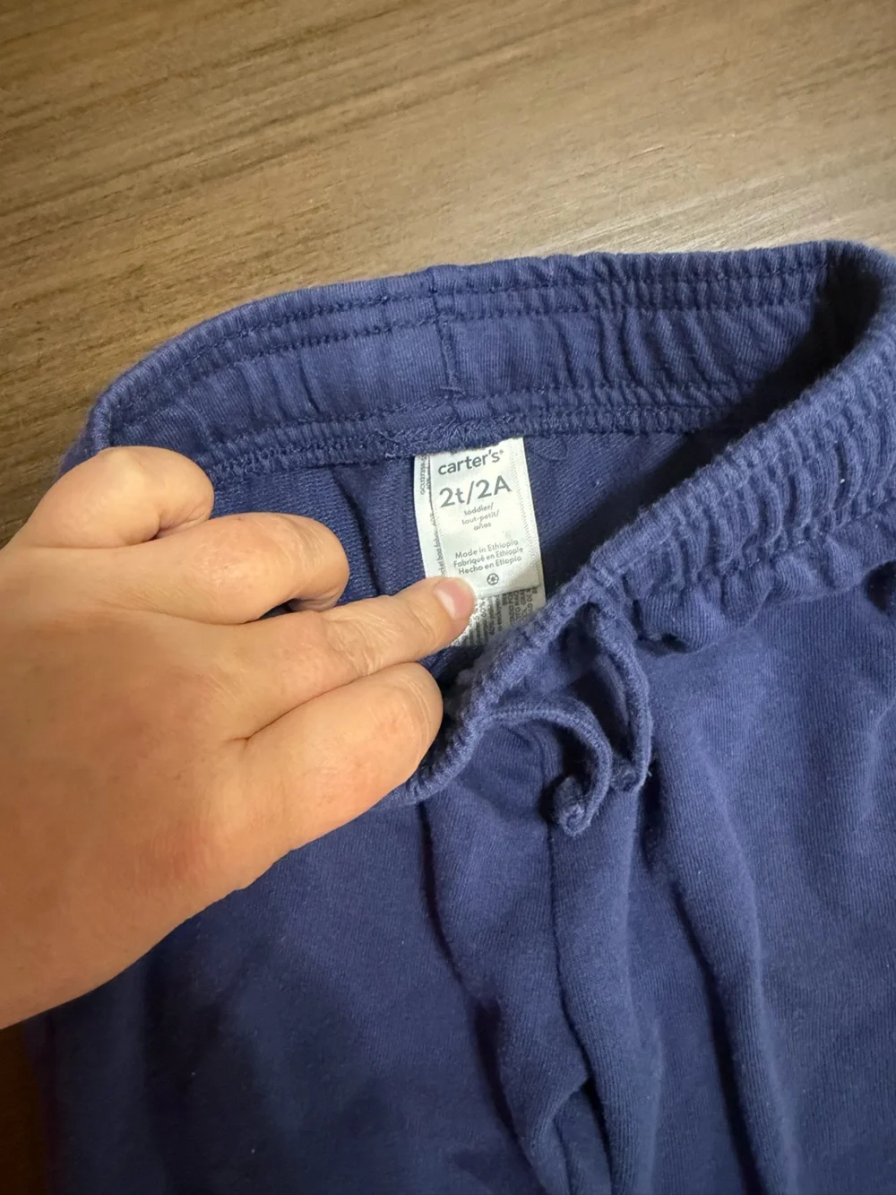 Carters Two-Piece Navy and Heather Gray Set